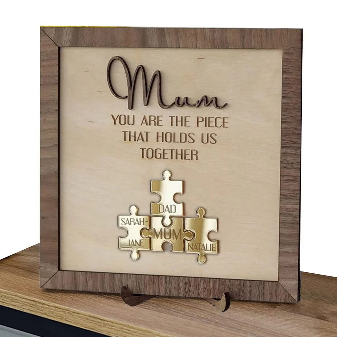 Wonderful personalized Wooden Puzzle Sign (Customized free)