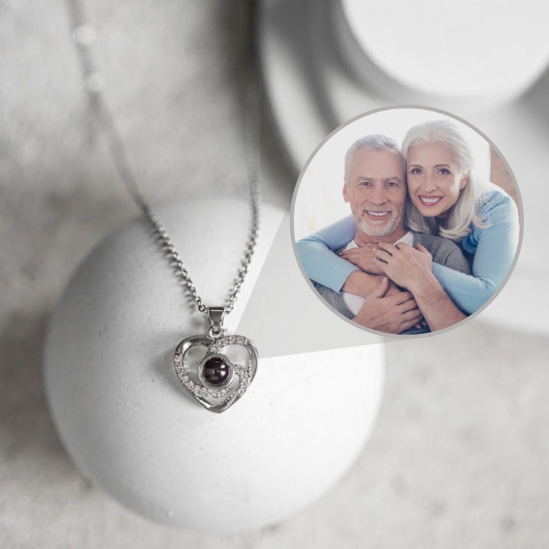 Personalized Projection Photo Necklace - Mother's Day Gift