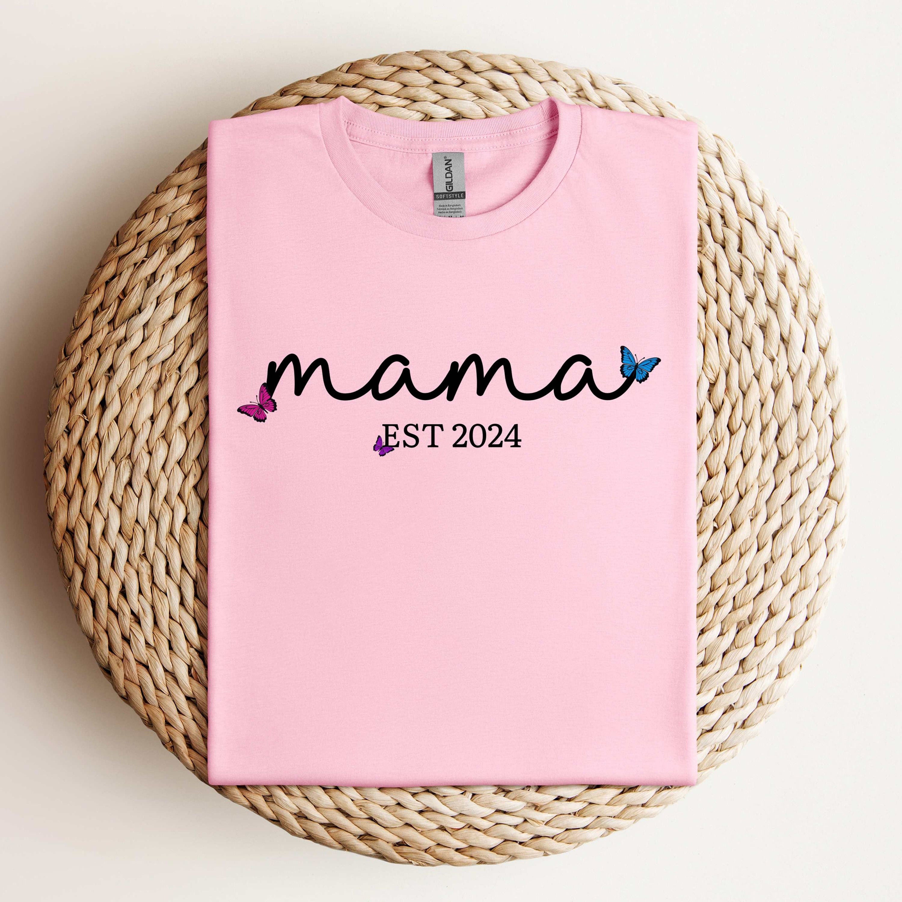 Custom Mama Est Shirt Trendy Mothers Day Shirt