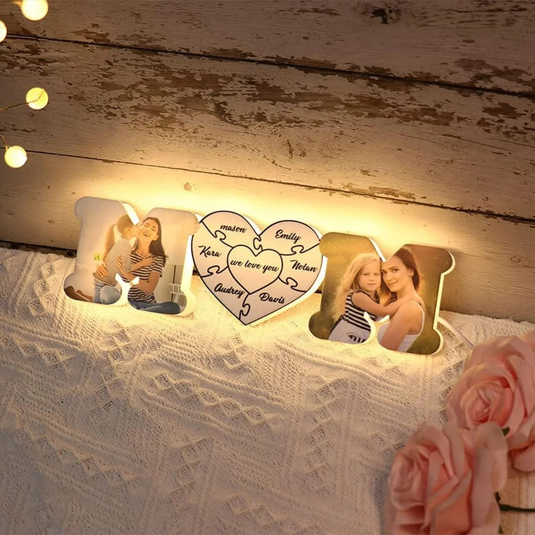 Personalized Photo Lamp Led Night Light Acrylic Lamp Mothers Day Gifts (Customized free)