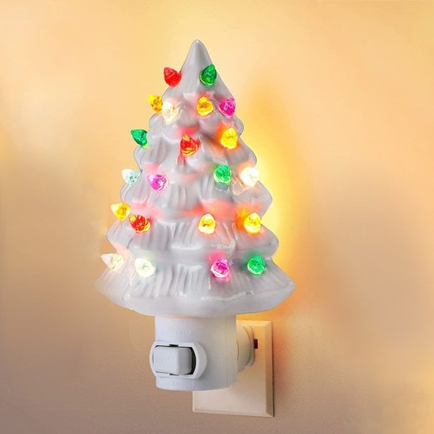 🎅Christmas Hot Sale-🎄Christmas Ceramic Tree Night Light✨