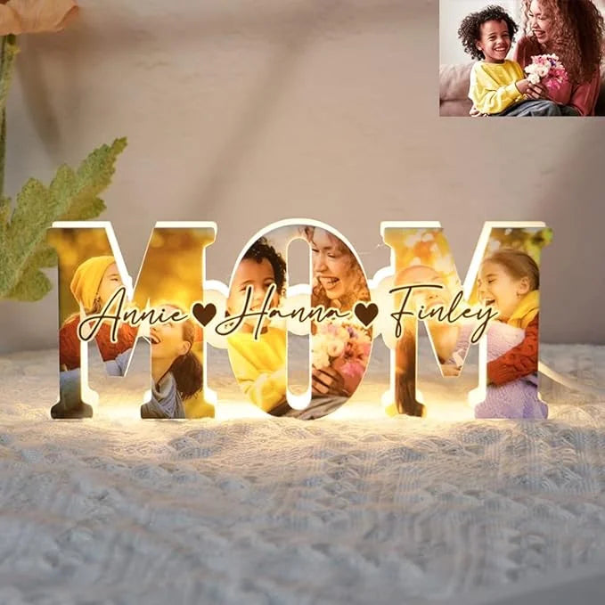 Personalized Photo Led Name Letter Night Light Acrylic Lamp Gifts for Mom