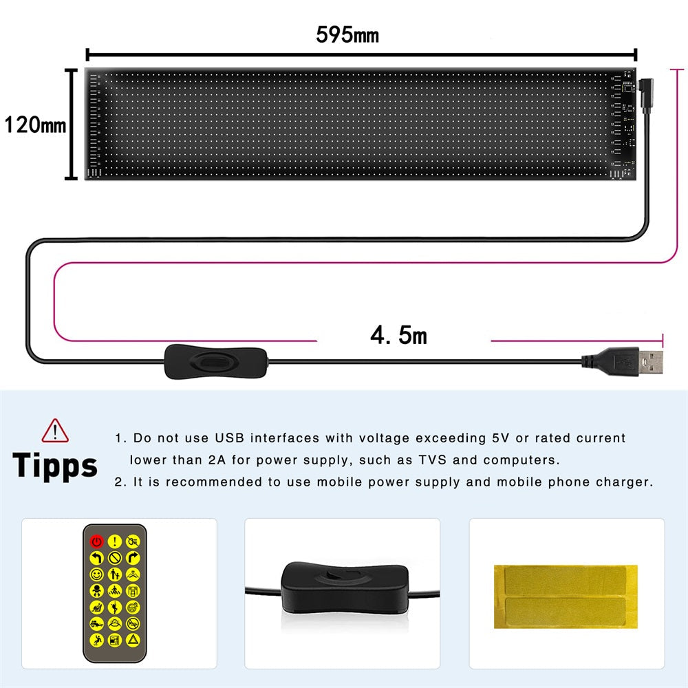 LED Sign For Car