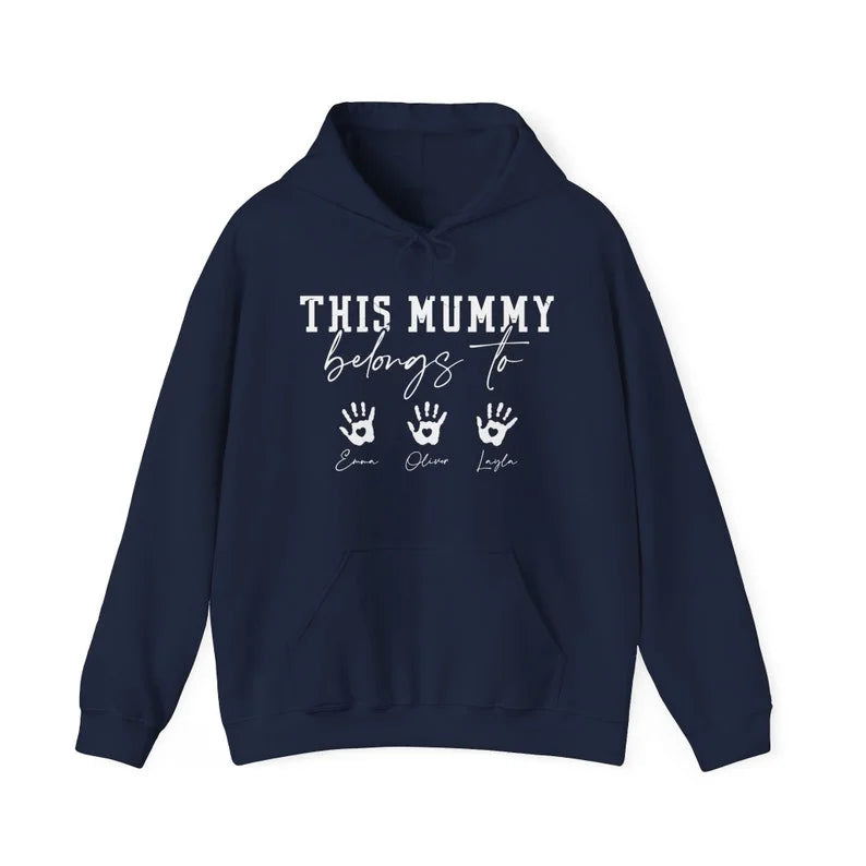 This Mummy Belongs, custom mom hoodie, mothers days gift, mummy hoodie, custom mama hoodie, mama hoodie, gift mother days, cute mama hoodie