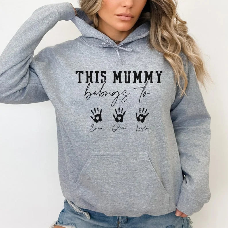 This Mummy Belongs, custom mom hoodie, mothers days gift, mummy hoodie, custom mama hoodie, mama hoodie, gift mother days, cute mama hoodie