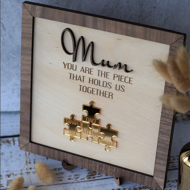 Wonderful personalized Wooden Puzzle Sign (Customized free)