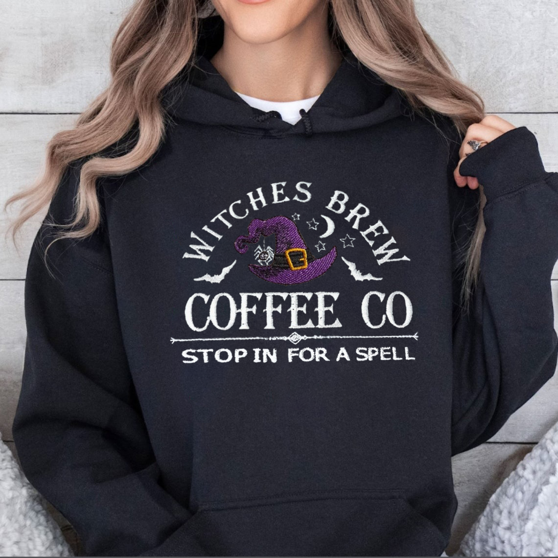 Witches Brew Coffee Co Embroidered Sweatshirt