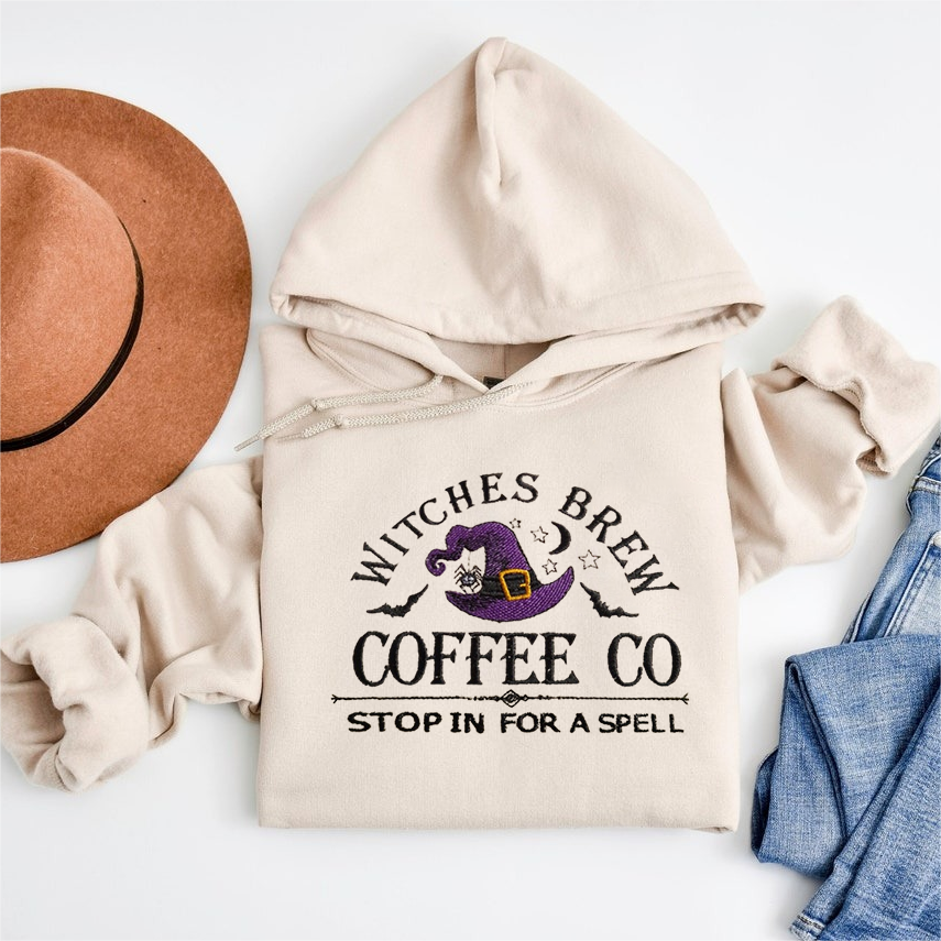 Witches Brew Coffee Co Embroidered Sweatshirt