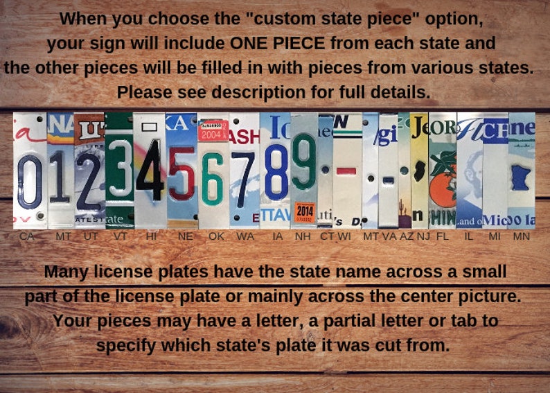 Custom License Plate Initials with Red Folded Heart | Unique Birthday Gift for Lover