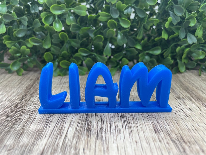 3D Printed Name Plate Topper Custom Standing Name Plate