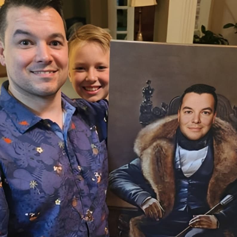 Custom Father's Day Gift, Royal Portrait from photo