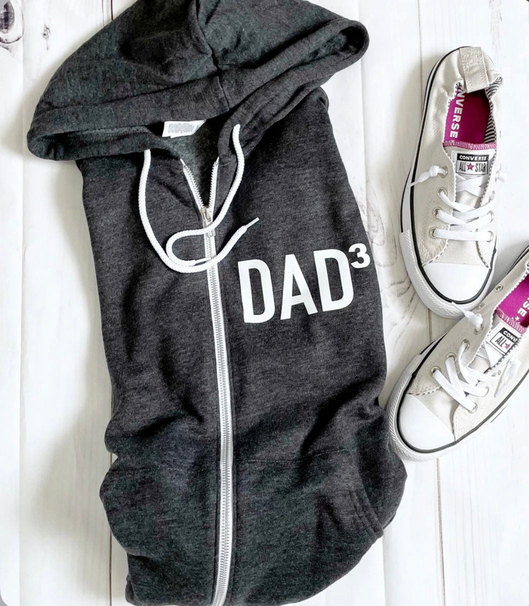 Dad Zip Up, Dad sweatshirt, Best Dad Ever, Personalized Gifts For Dad