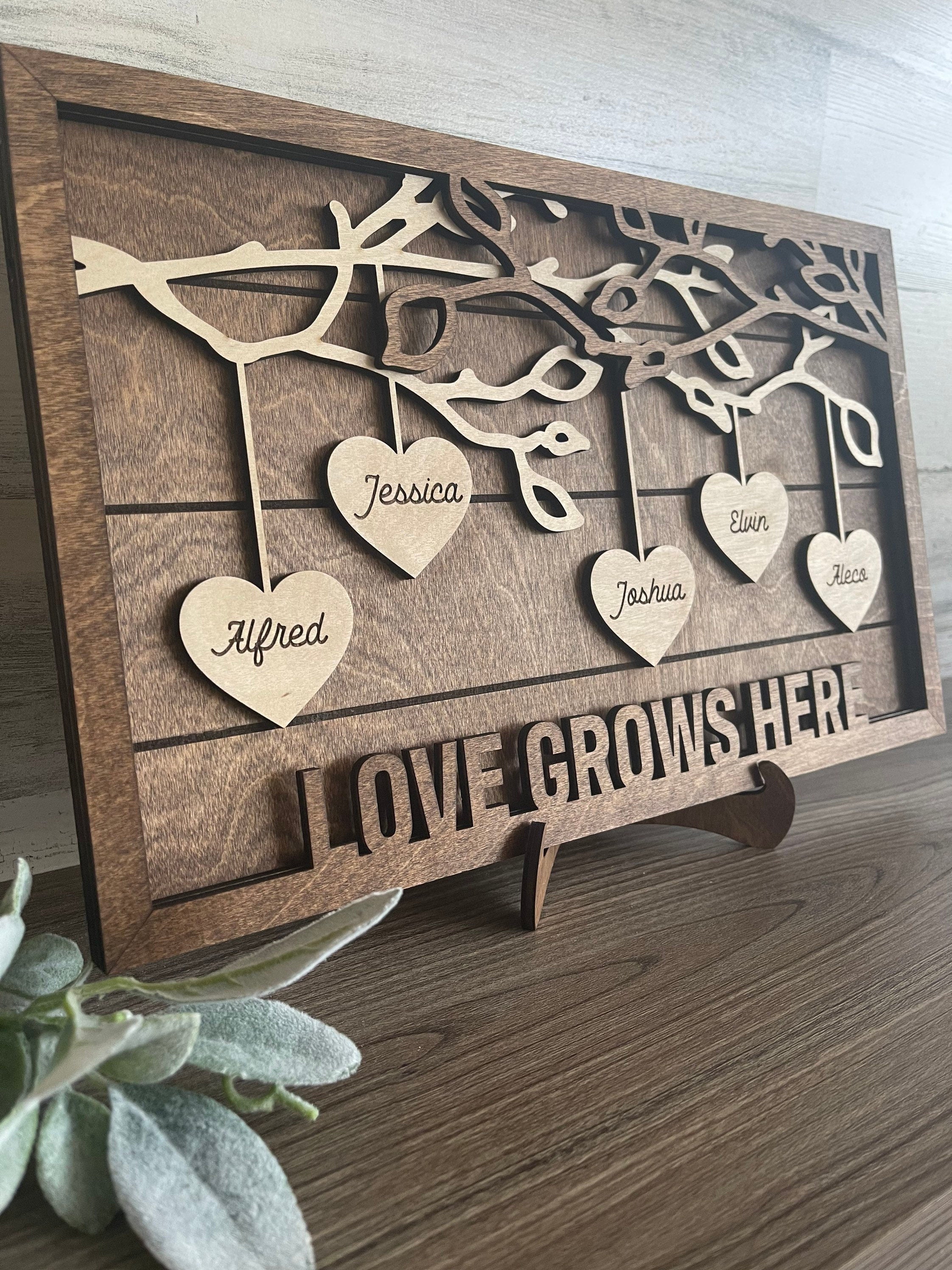 Personalized Family Tree Sign