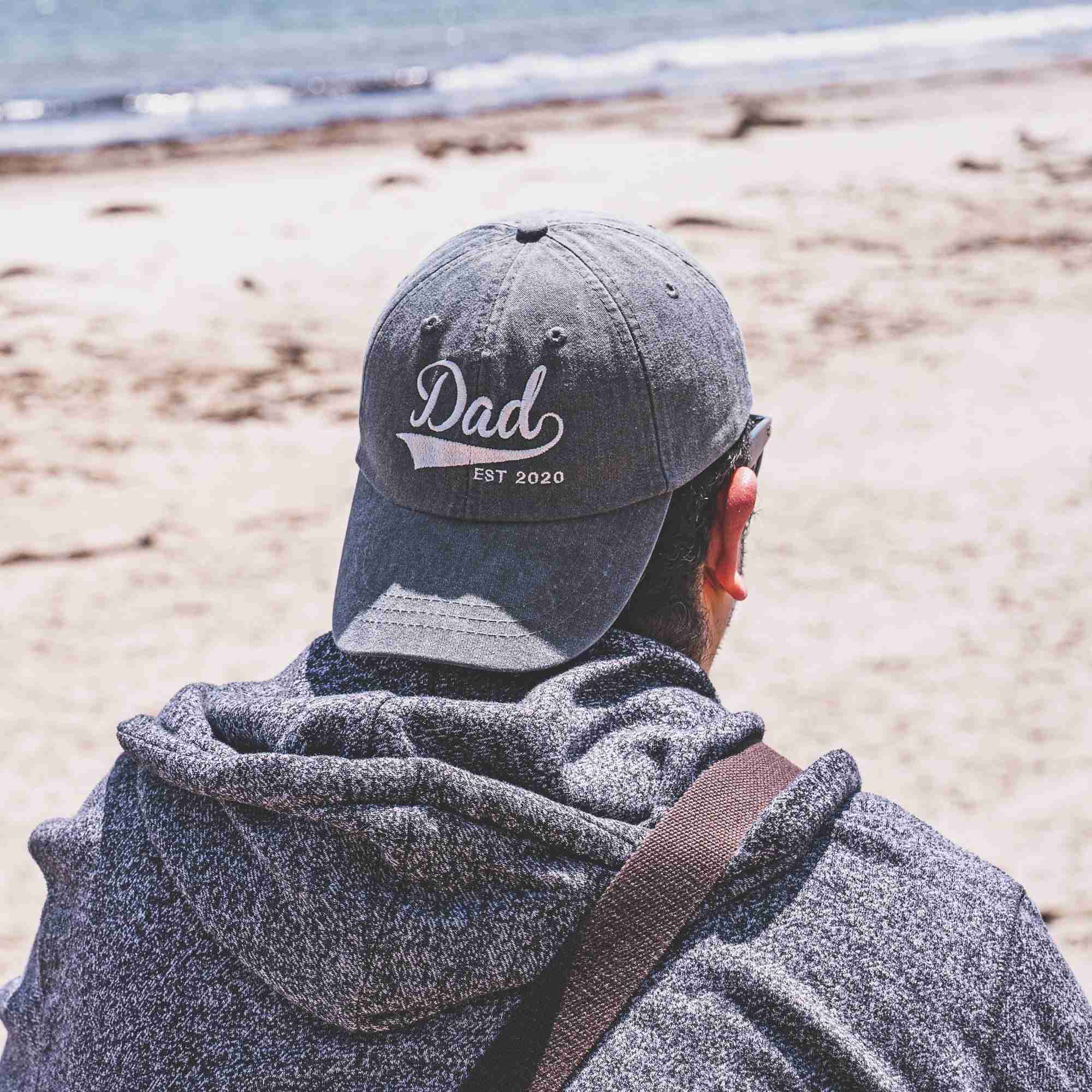 Embroidered Personalized Hat, Custom Text Hat, Gift For Dad, Father's Day Gift