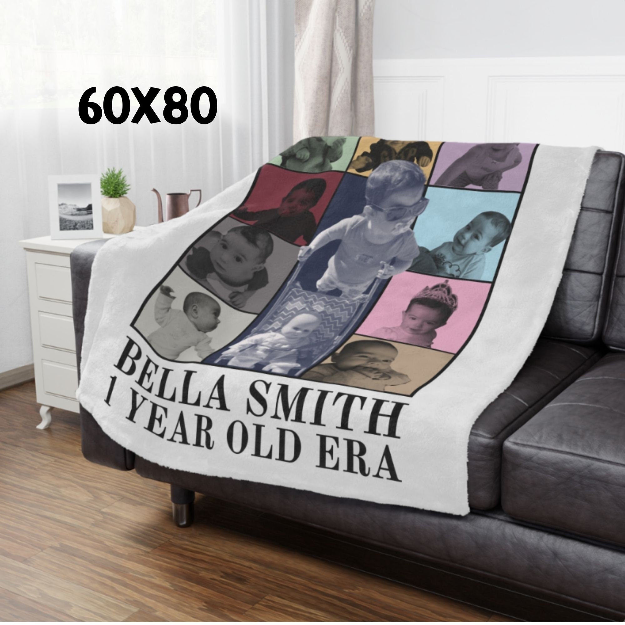 Eras Tour Style Blanket, Personalized Blanket, Gift For Pet Lovers, Custom Photo