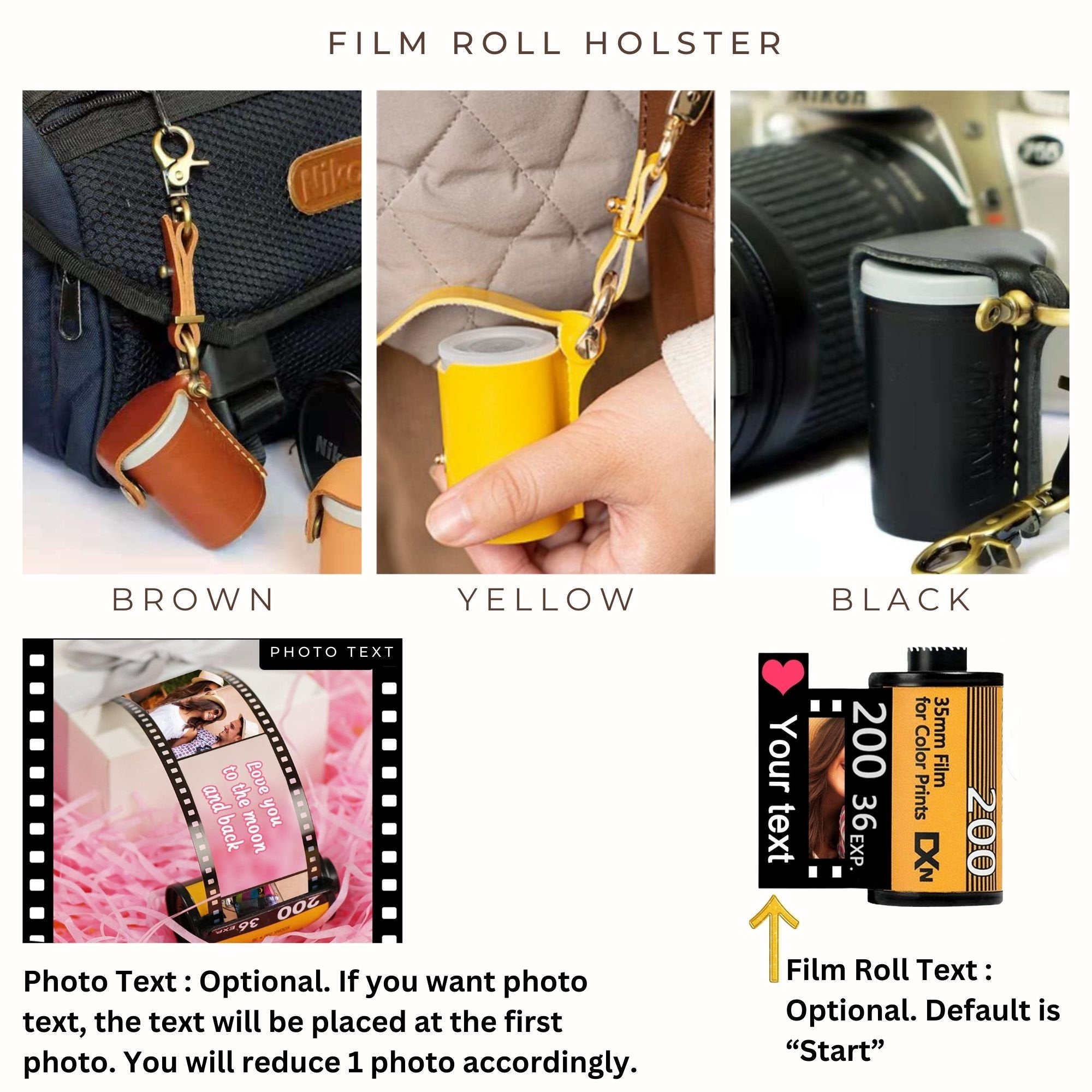 💖Custom Photo Camera Film Roll Keychain Gift Picture Film Roll Keychain  for Husband and Wife