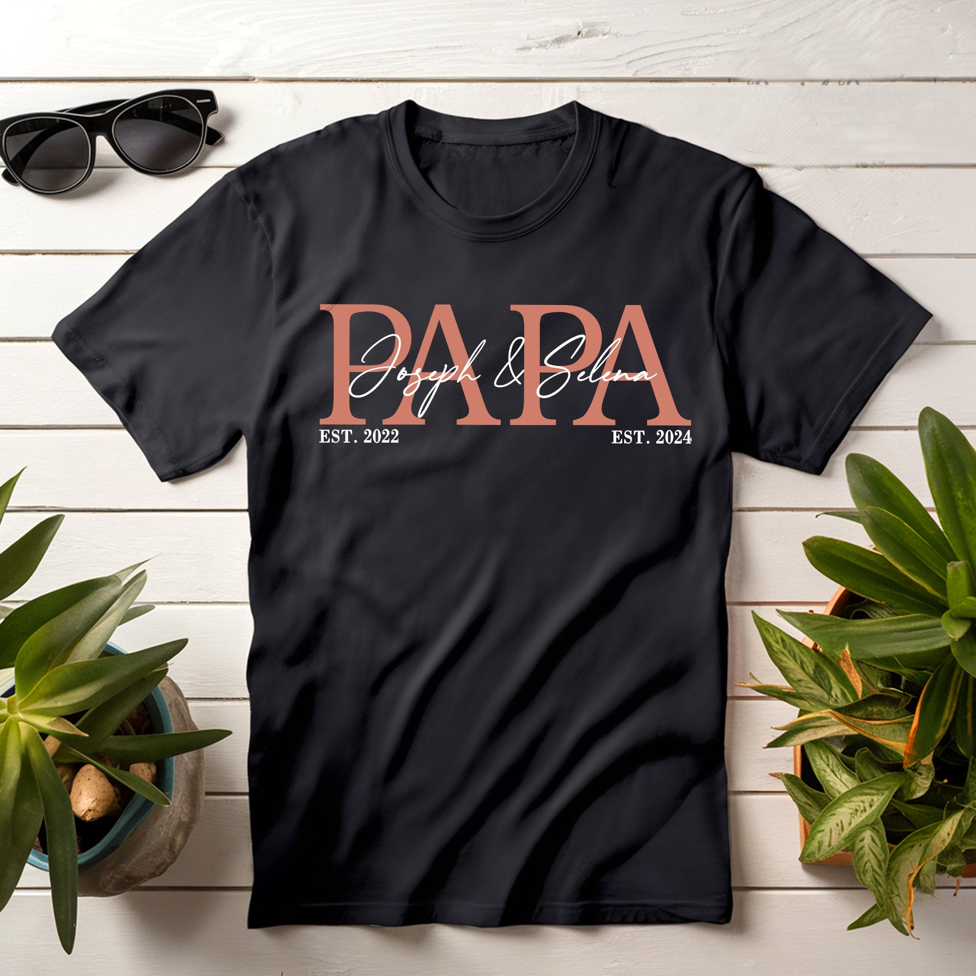 Personalized Papa sweatshirt, Sweatshirt with child's name, Gift For Dad