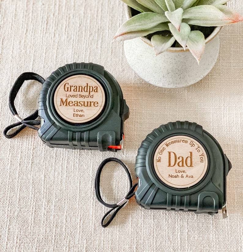 Tape Measure Hammer Set Personalized for Papa