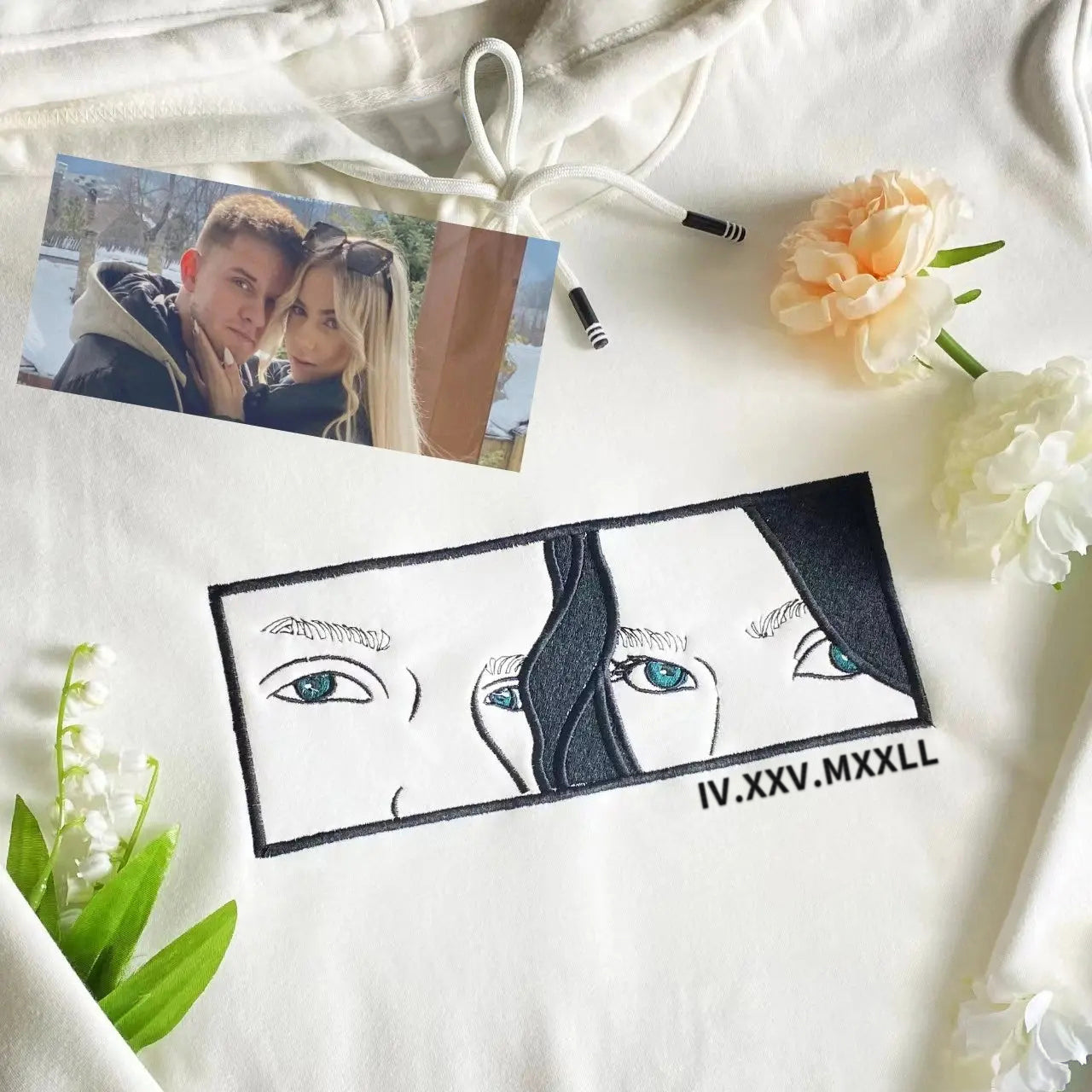 Klamay™ Art Eyes Embroidered Sweatshirt-For Valentine's Day Gift