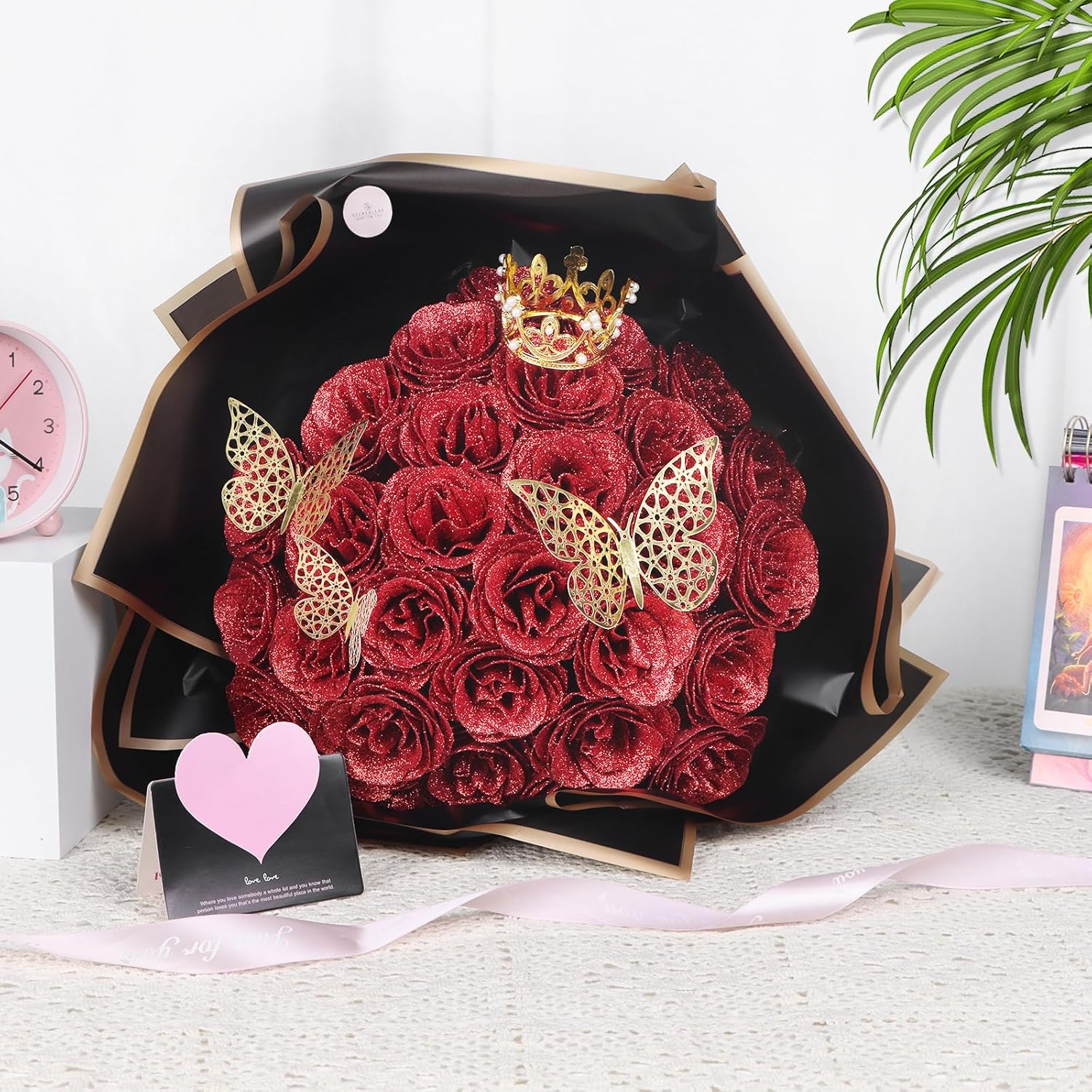 💕Glitter Rose Bouquet💕 - Best Gifts to Lover