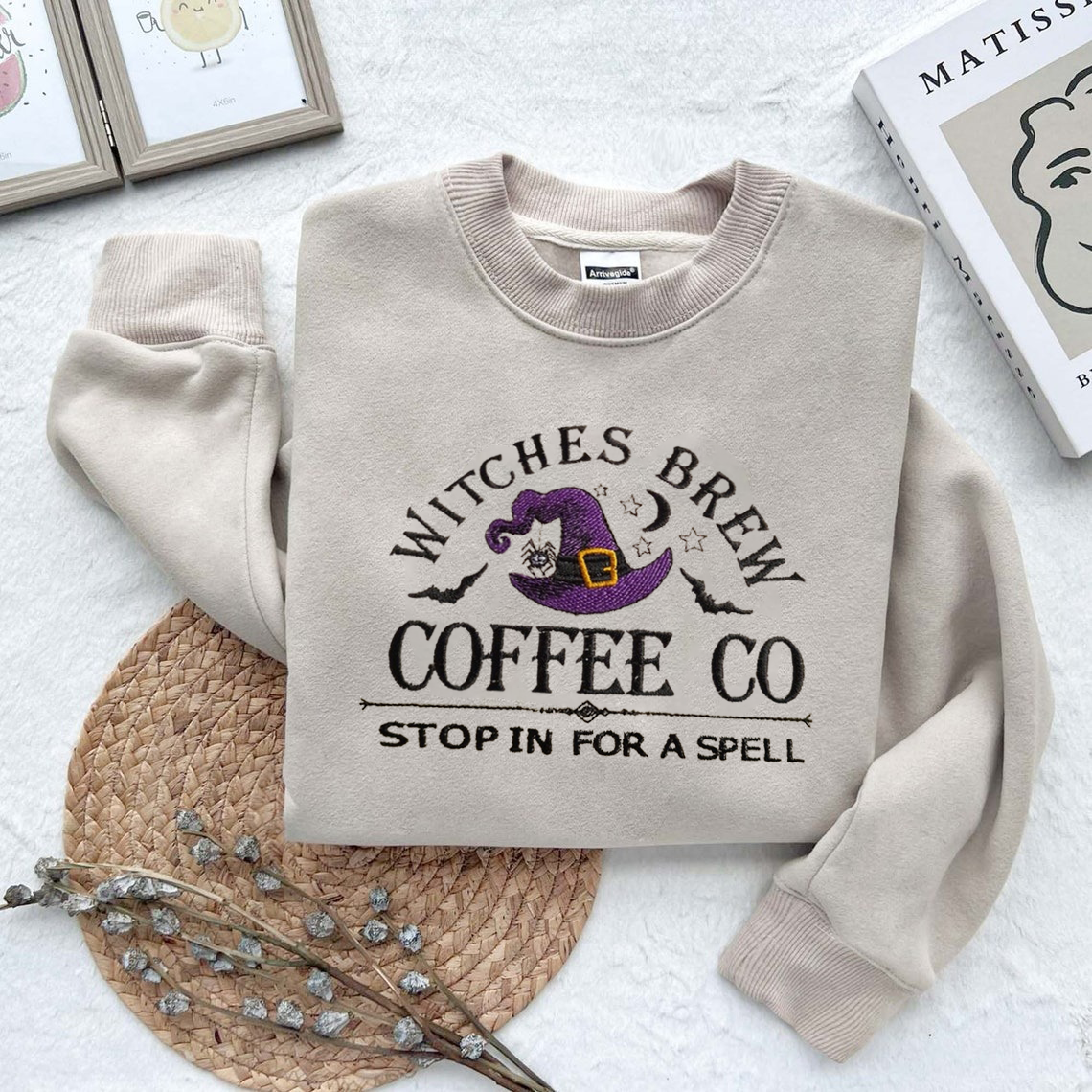 Witches Brew Coffee Co Embroidered Sweatshirt