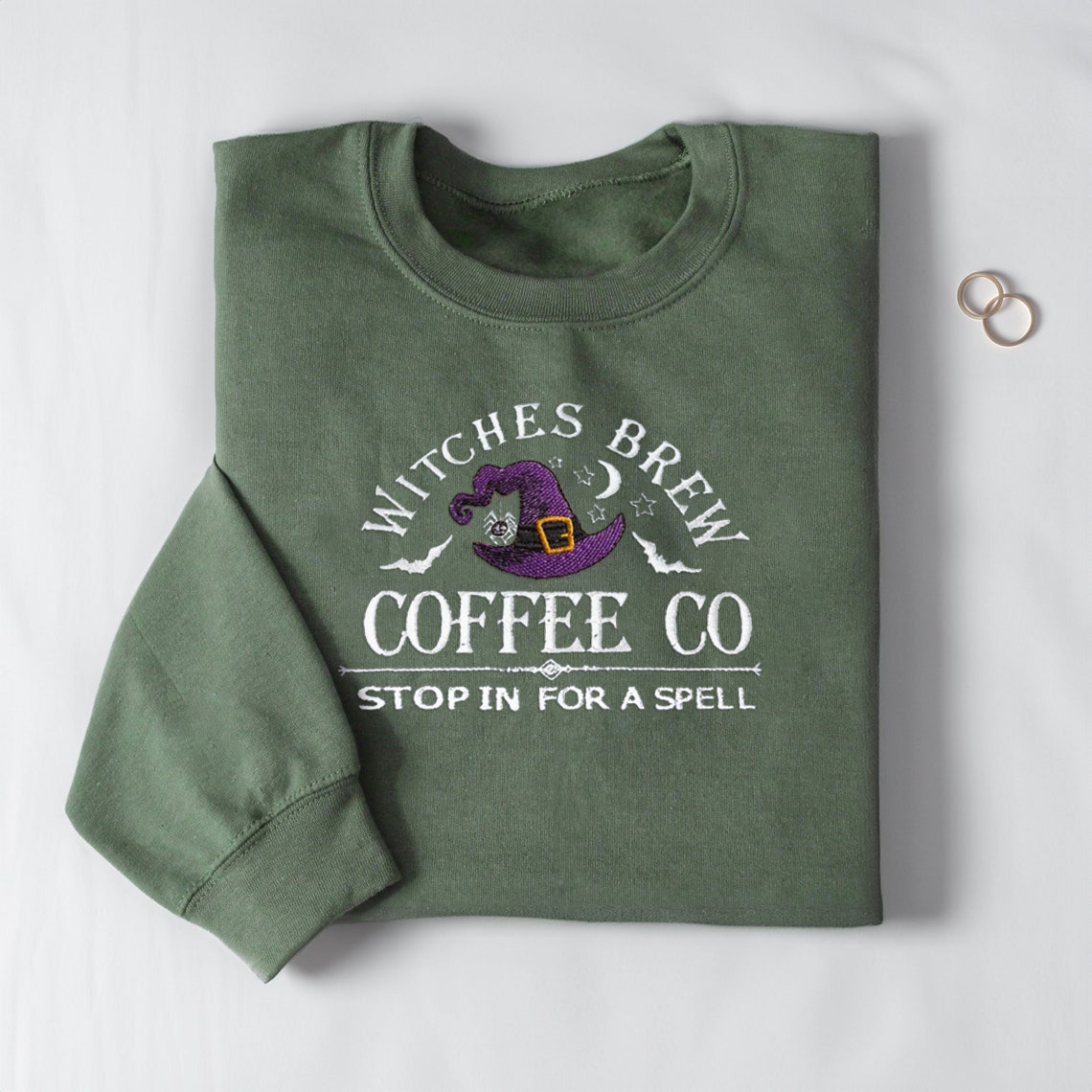 Witches Brew Coffee Co Embroidered Sweatshirt