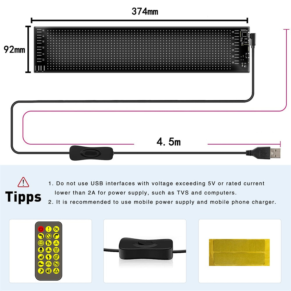 LED Sign For Car