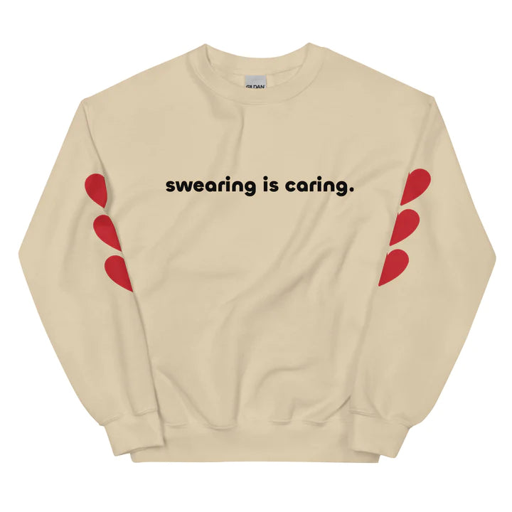 Unisex Swearing Is Caring Crew Sweatshirt