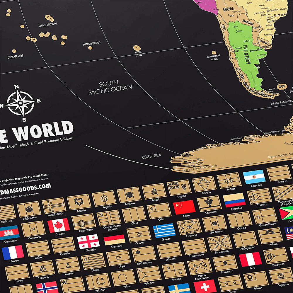 Cratch Off Map Of The World