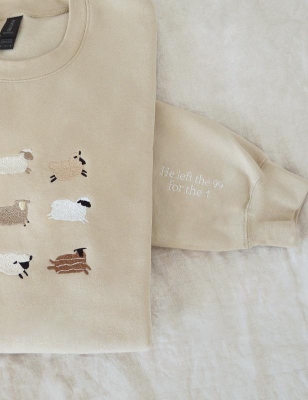 Lost Sheep Embroidered Sweatshirt