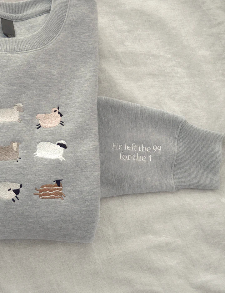 Lost Sheep Embroidered Sweatshirt