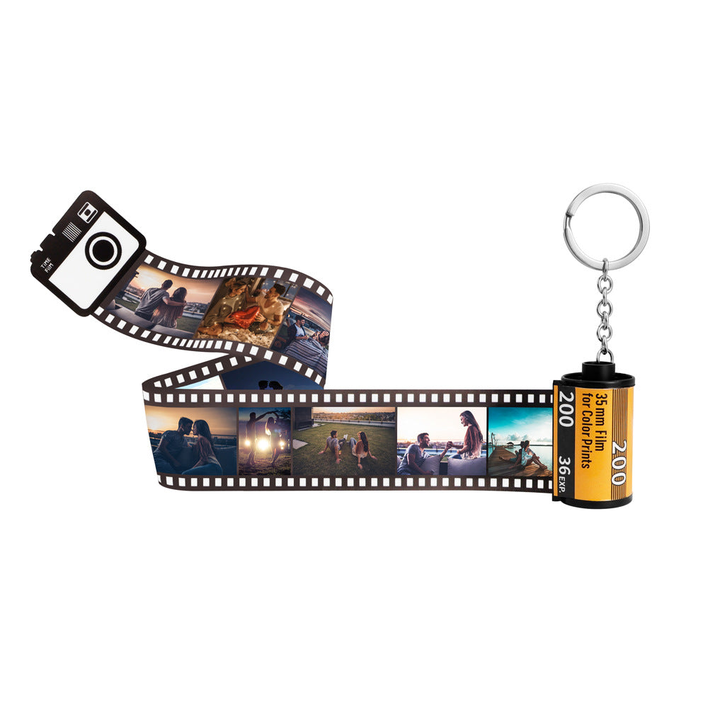 💖Personalized Film Album Keychain Customized Photos of Precious Memories for Anniversary Gift