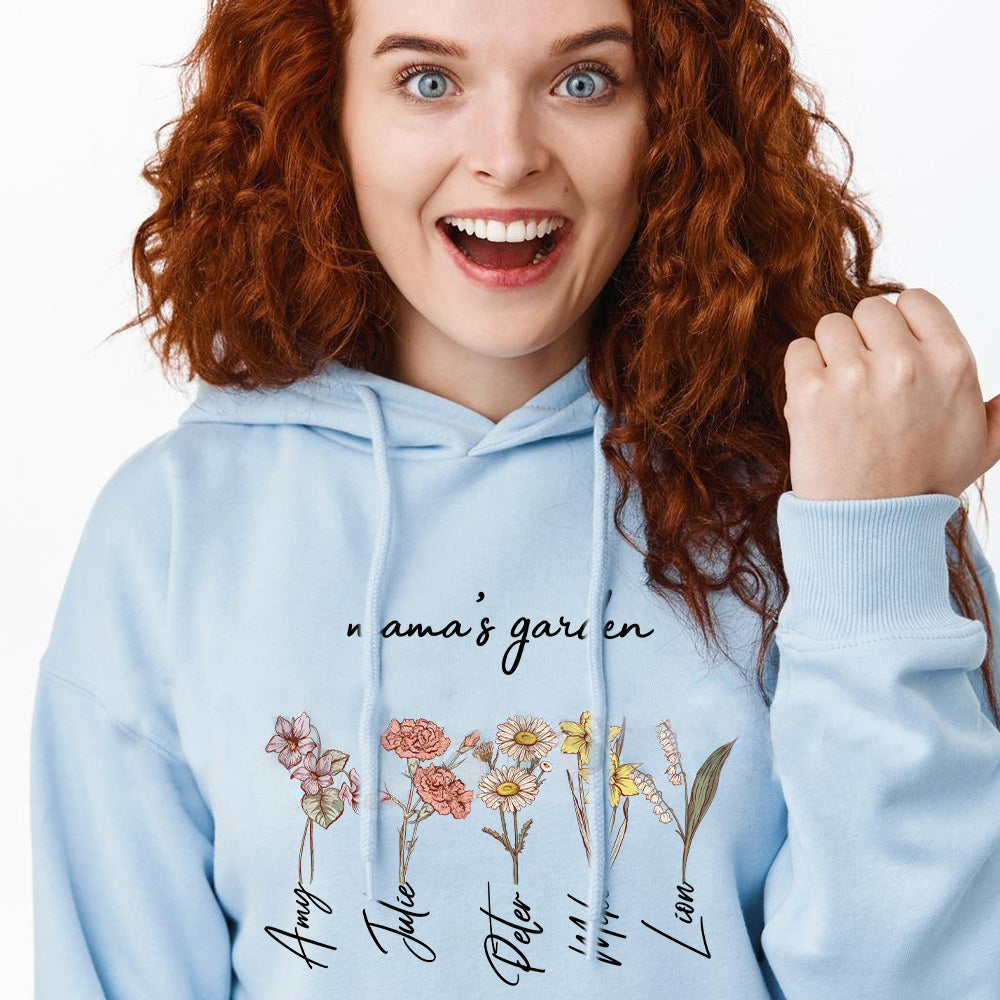 Mom's Garden Is Her Children Customized Hoodie/Crewneck