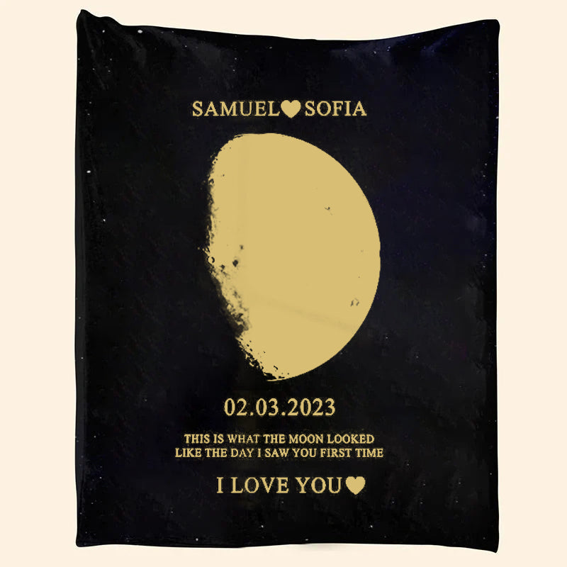 Custom Your Own Moon Phase Blankets Gift for Him/Her