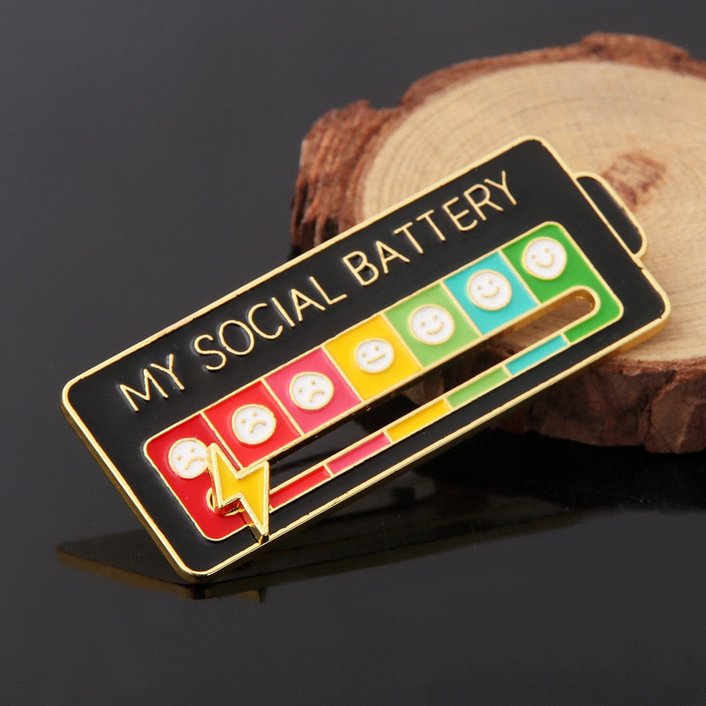 My Social Battery Pin