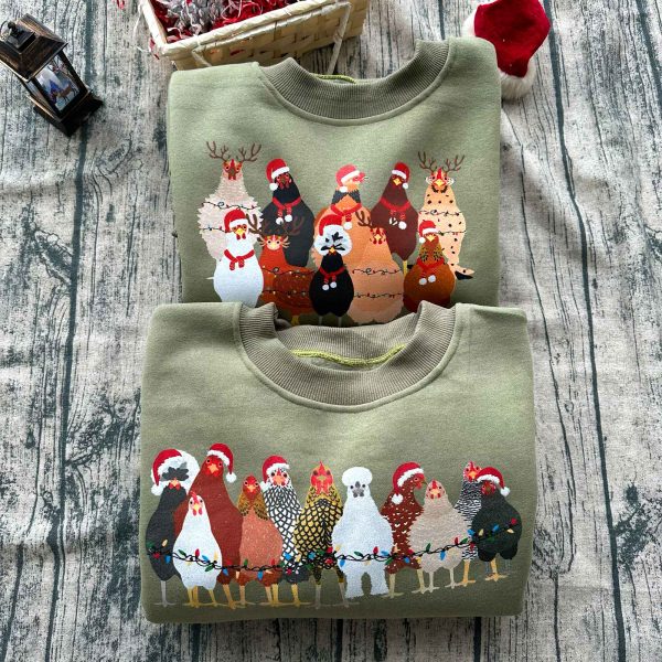 Chicken Farm Animals Ver3 Christmas Sweatshirt