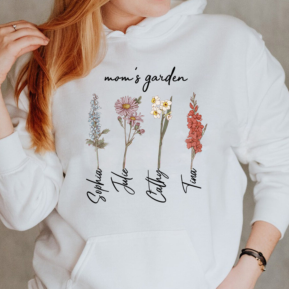 Mom's Garden Is Her Children Customized Hoodie/Crewneck