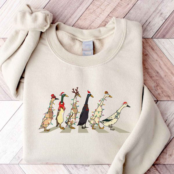 Christmas Santa Duck Christmas Sweatshirt