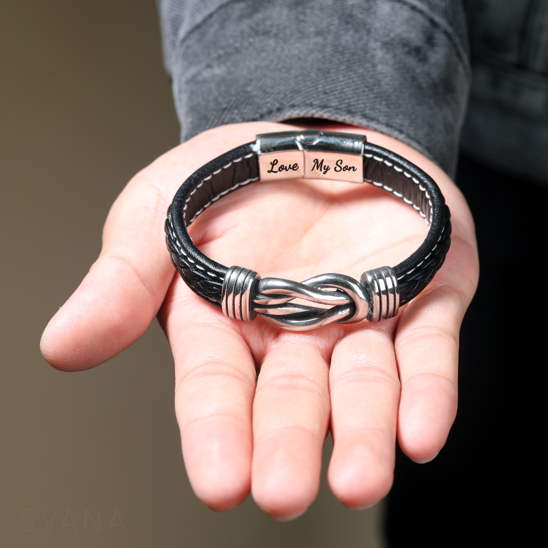 Leather bracelets for son and husband