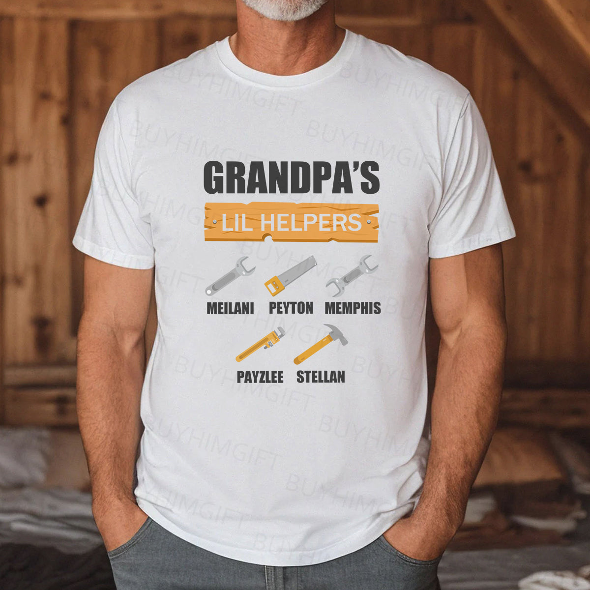 Personalized "Daddy's LIL HELPERS" Tools Shirt