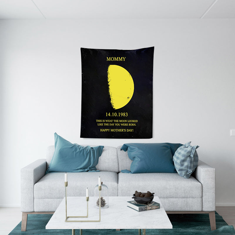 Custom Your Own Moon Phase Tapestry Gift for Him/Her