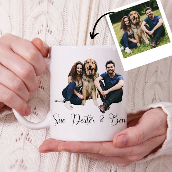 Personalized Dog Pet Cartoon Photo Mug