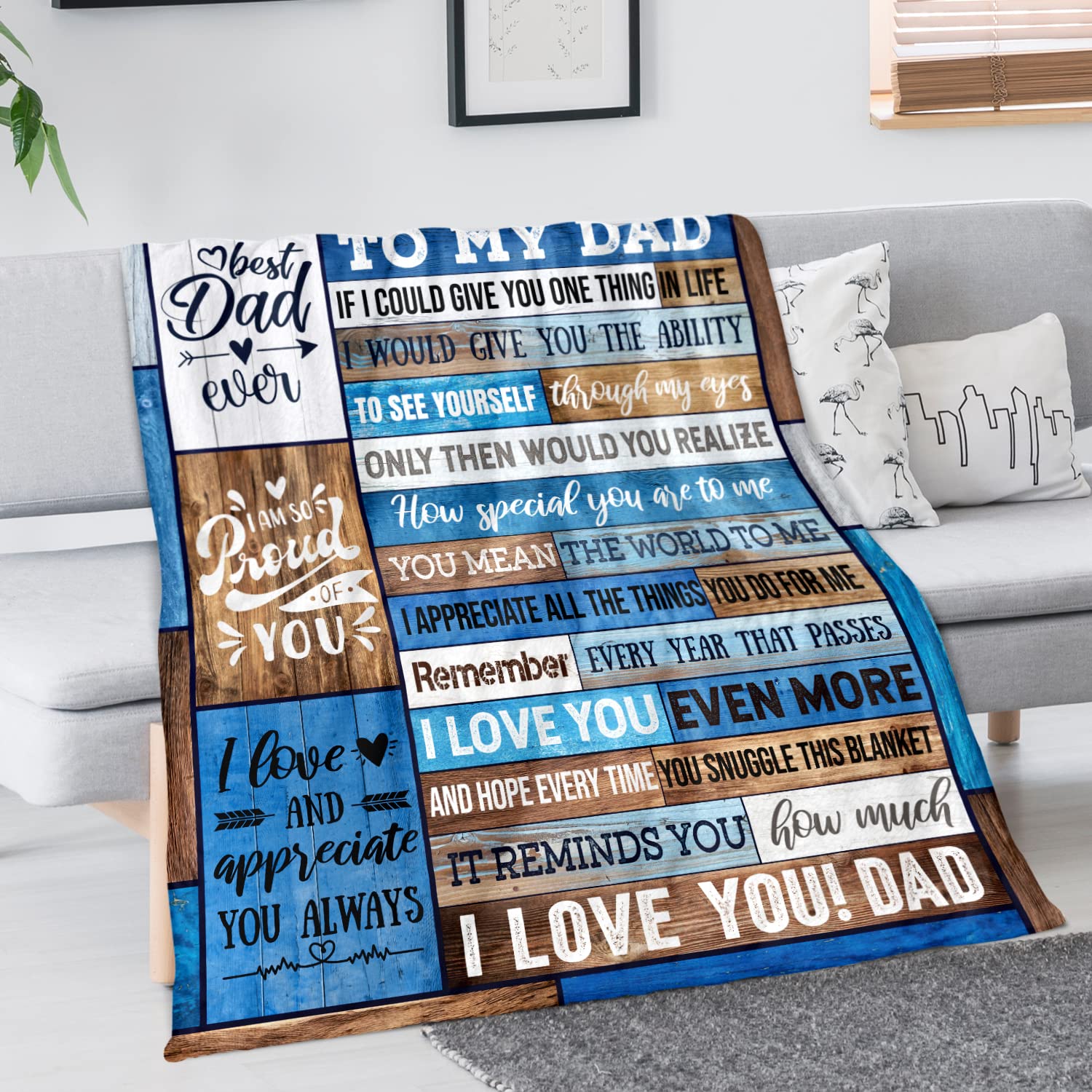 💖For Dad Blanket👨Blanket Gifts From Daughter Or Son