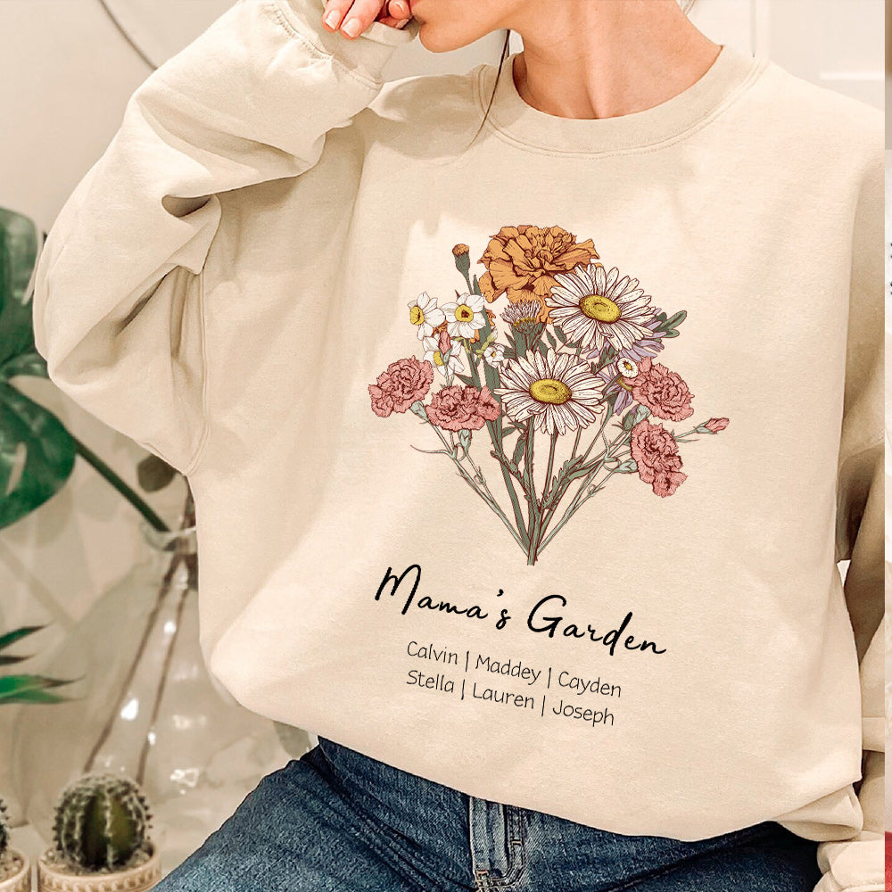 Birth Flower Bouquet Customized Hoodie/Crewneck