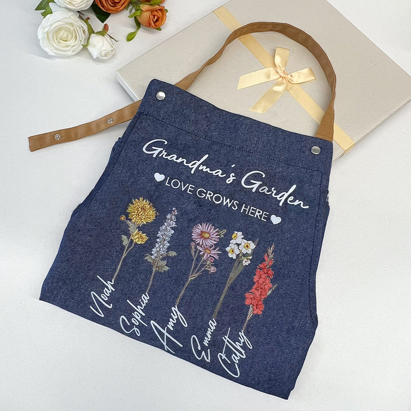 Mom's Garden is Her Children Customized Apron Waterproof