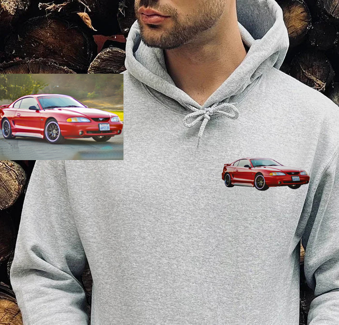 Customized Car Heat Transfer Sweatshirt,Car Lover Gifts