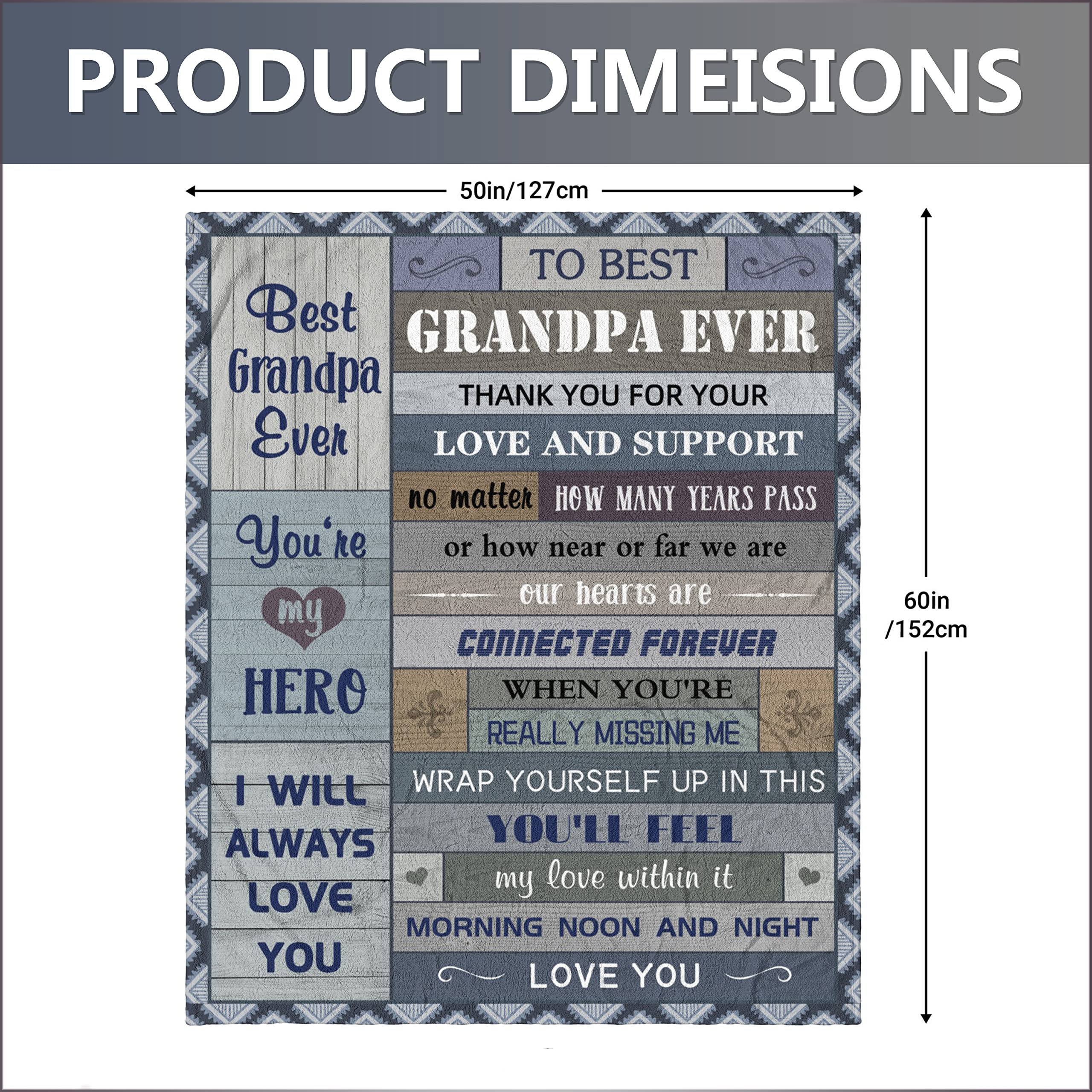 💖For Dad Blanket👨Gifts For Dad Grandpa, Dad Birthday Gift, To My Dad Blanket