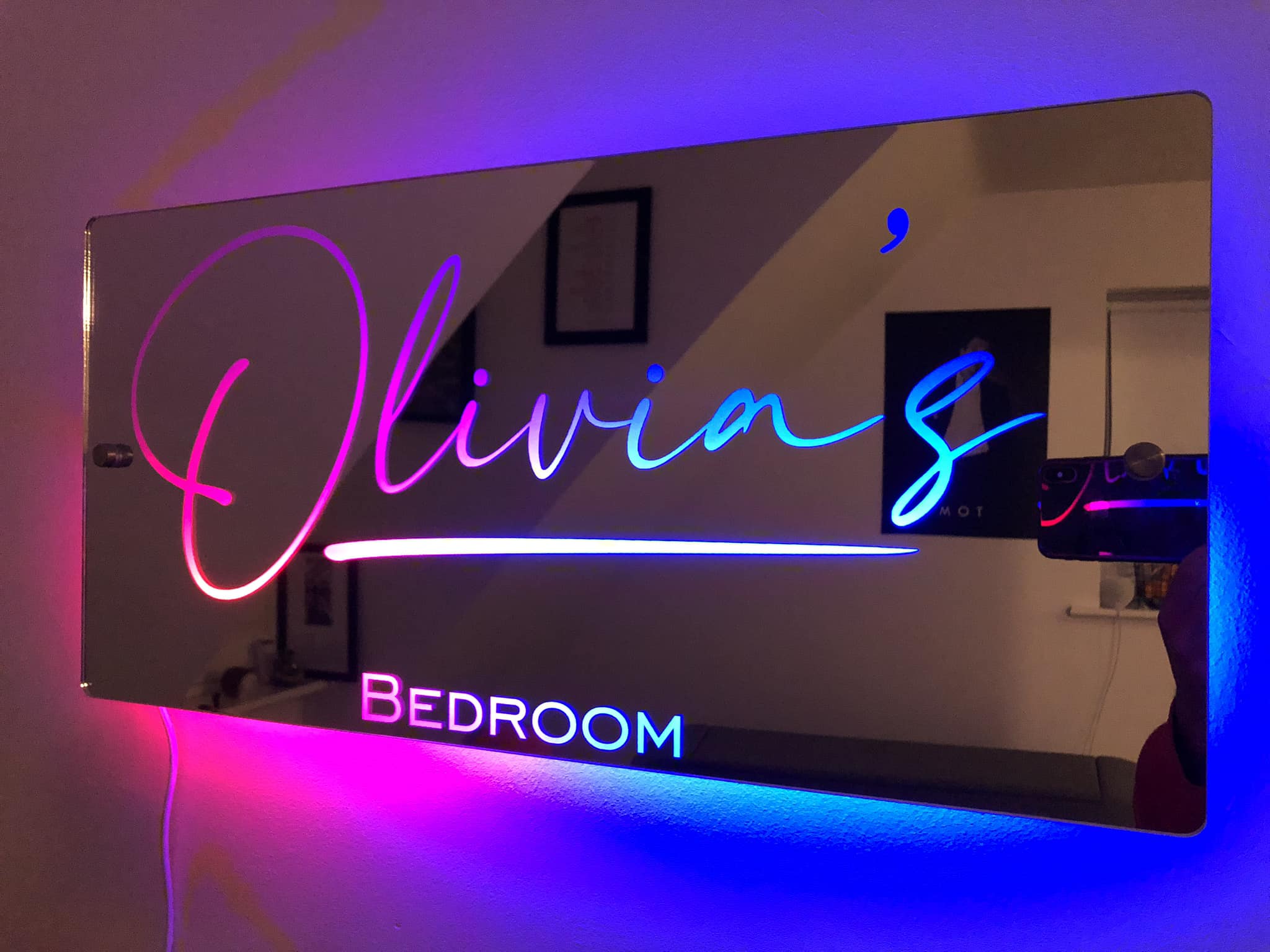 🔥Hot Sale🔥Personalised Name Mirror - Light Up Mirror(Buy 2 Get Free Shipping)