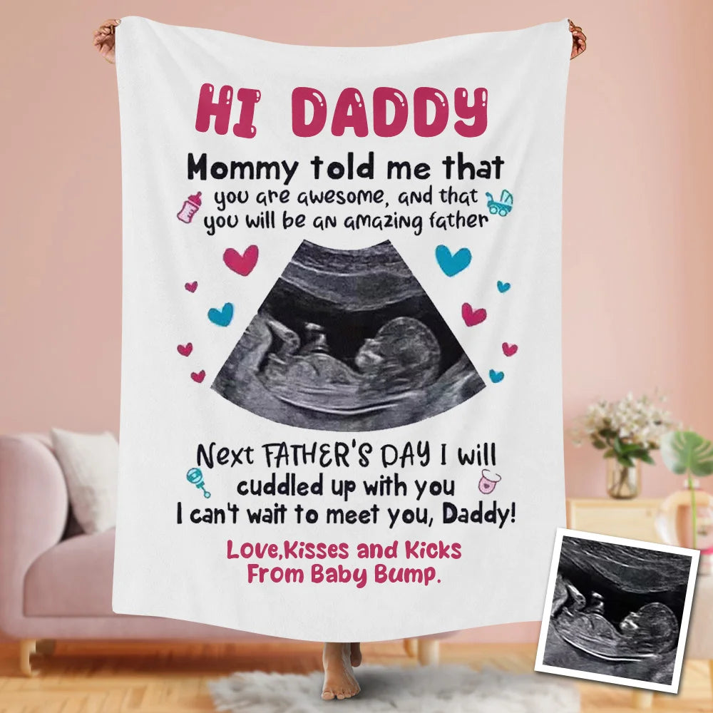 💖For Dad Blanket👨Custom Blankets Personalized New Father Blanket Best Gift