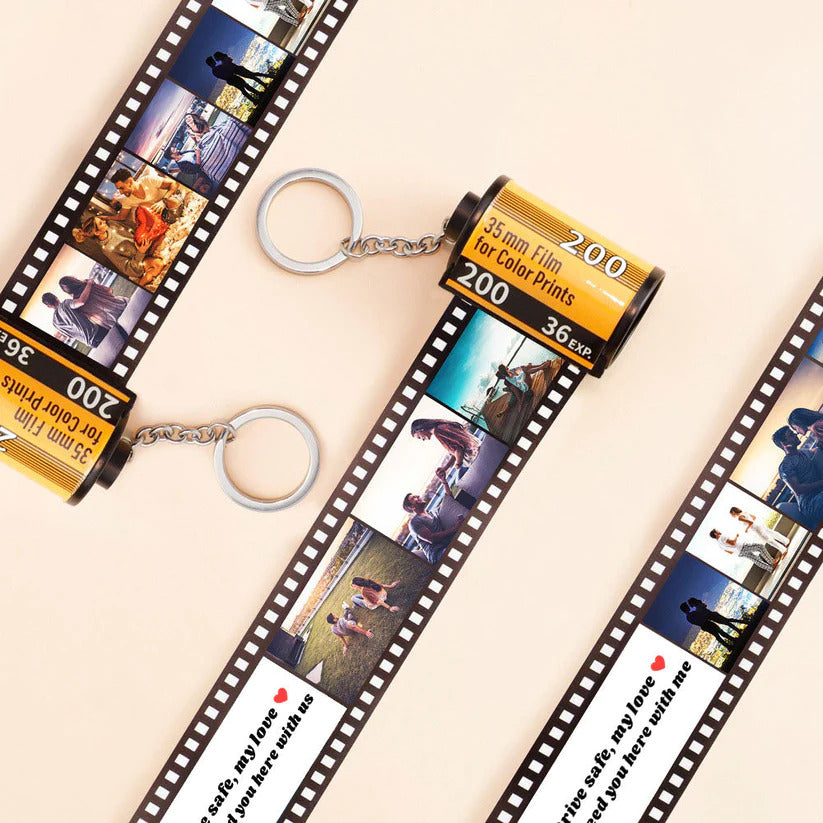 💖Personalized Film Album Keychain Customized Photos of Precious Memories for Anniversary Gift